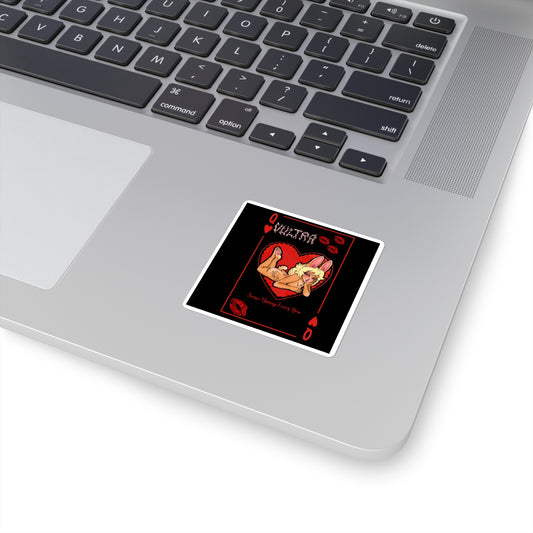 LOVE Graphic Sticker On Laptop